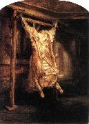REMBRANDT Harmenszoon van Rijn The Flayed Ox oil painting artist